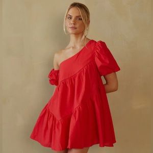 NWT Red babydoll dress